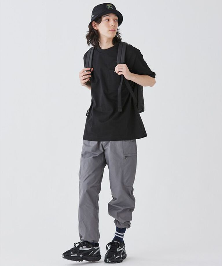 LACOSTE「アウトラインクロックポケット半袖Tシャツ」|Tシャツ・カットソー|