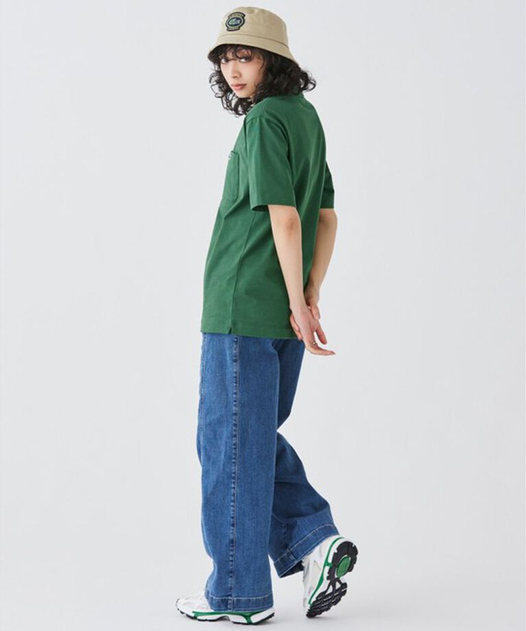 LACOSTE「アウトラインクロックポケット半袖Tシャツ」|Tシャツ・カットソー|