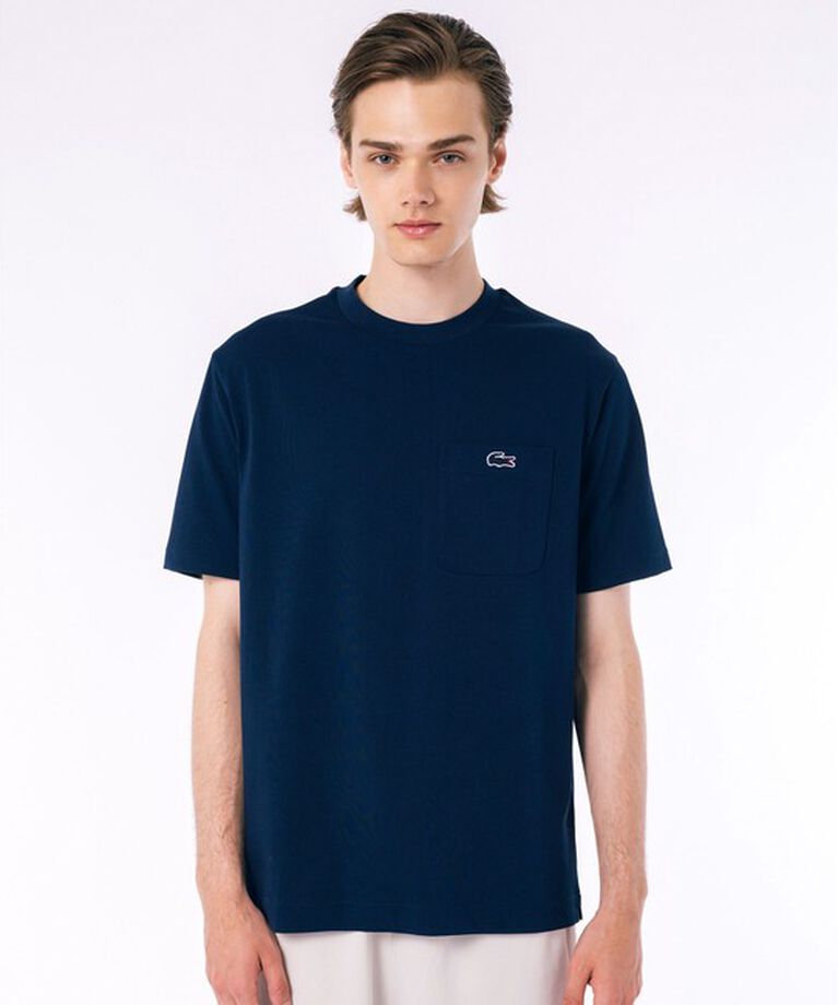 LACOSTE「アウトラインクロックポケット半袖Tシャツ」|Tシャツ・カットソー|
