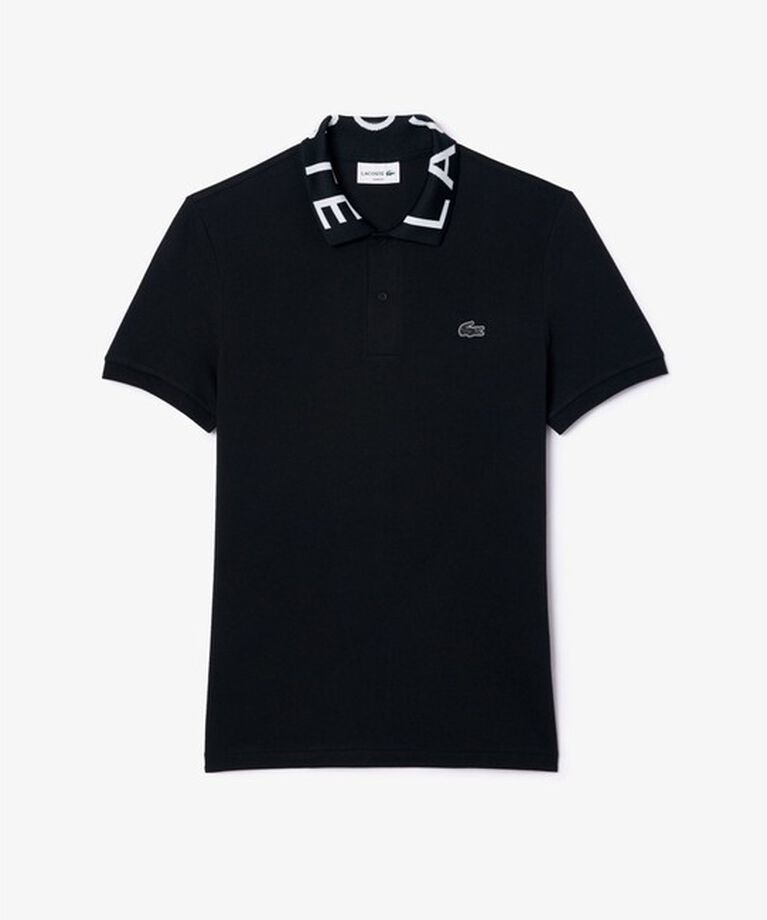 LACOSTE「オーガニックコットン ミニ鹿の子 通気性 ストレッチ ジャカードリブニットカラーポロシャツ」|ポロシャツ|