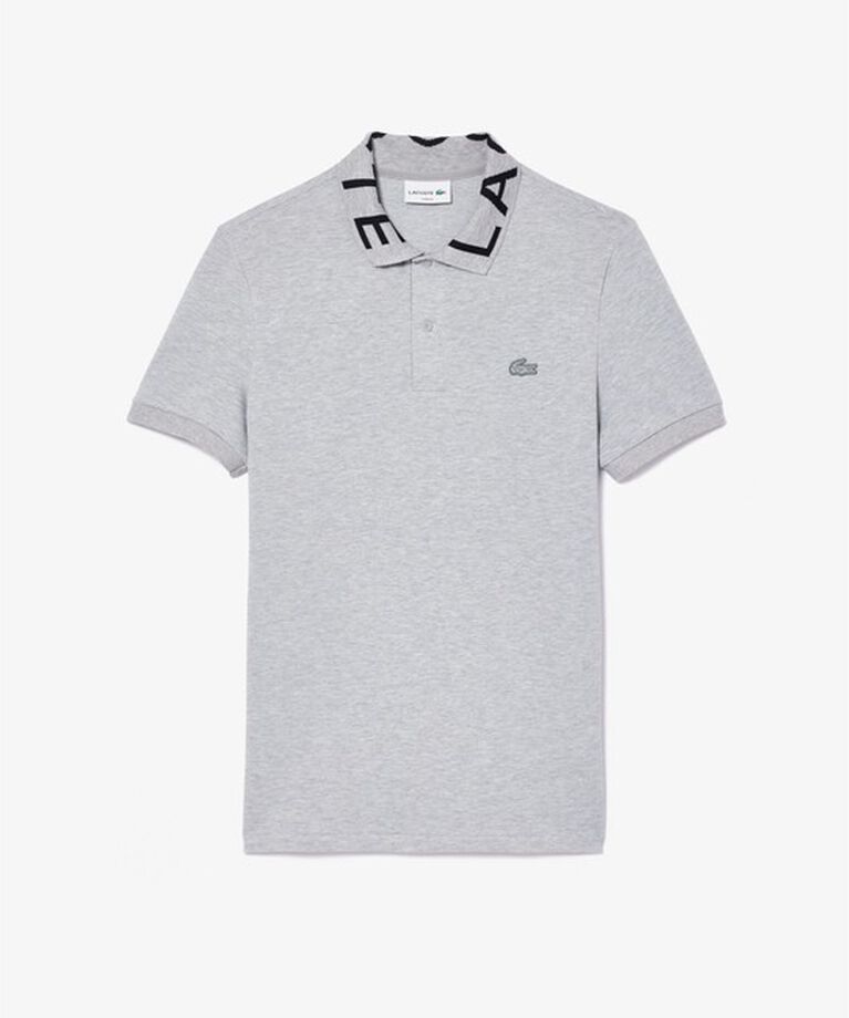 LACOSTE「オーガニックコットン ミニ鹿の子 通気性 ストレッチ ジャカードリブニットカラーポロシャツ」|ポロシャツ|