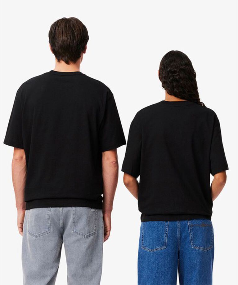 LACOSTE「シェニールワニロゴ オーバーサイズ半袖Tシャツ / ルーズフィットT」|Tシャツ・カットソー|