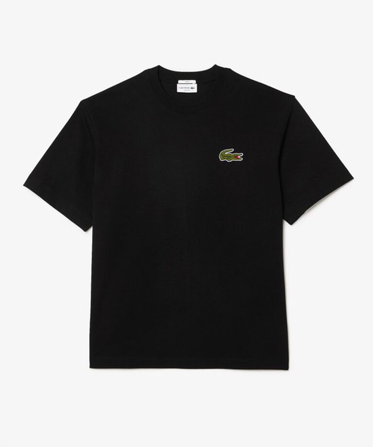 LACOSTE「シェニールワニロゴ オーバーサイズ半袖Tシャツ / ルーズフィットT」|Tシャツ・カットソー|