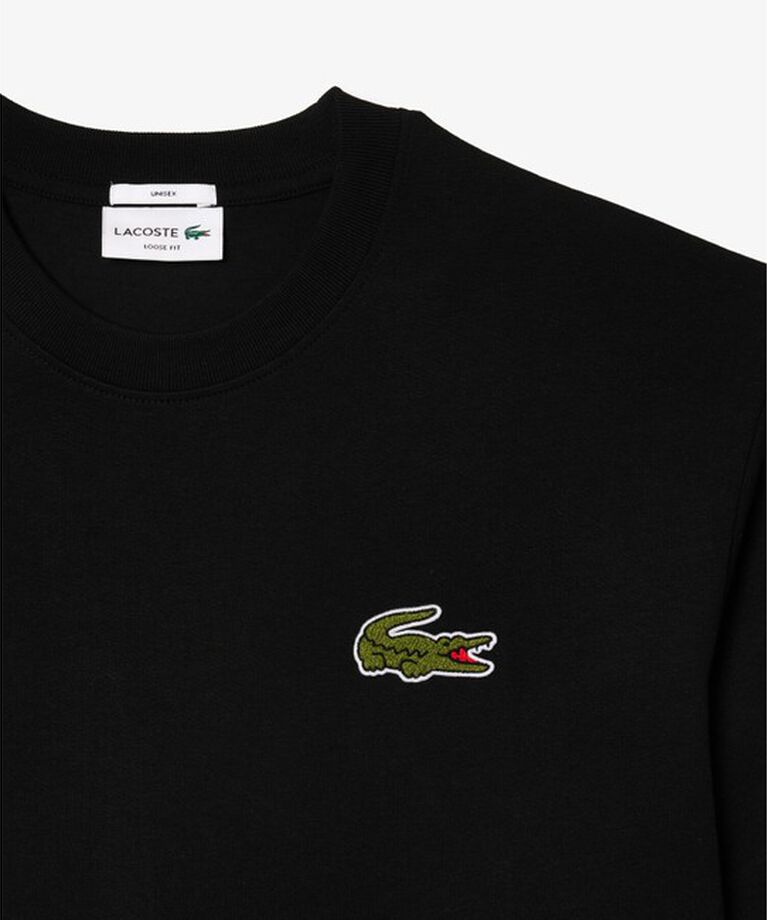 LACOSTE「シェニールワニロゴ オーバーサイズ半袖Tシャツ / ルーズフィットT」|Tシャツ・カットソー|
