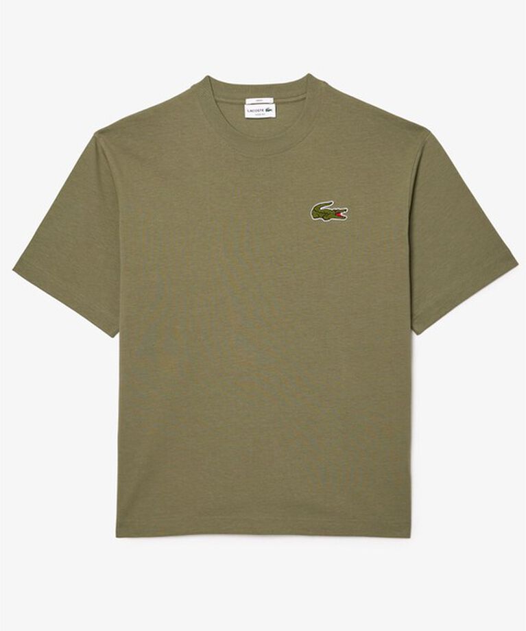LACOSTE「シェニールワニロゴ オーバーサイズ半袖Tシャツ / ルーズフィットT」|Tシャツ・カットソー|
