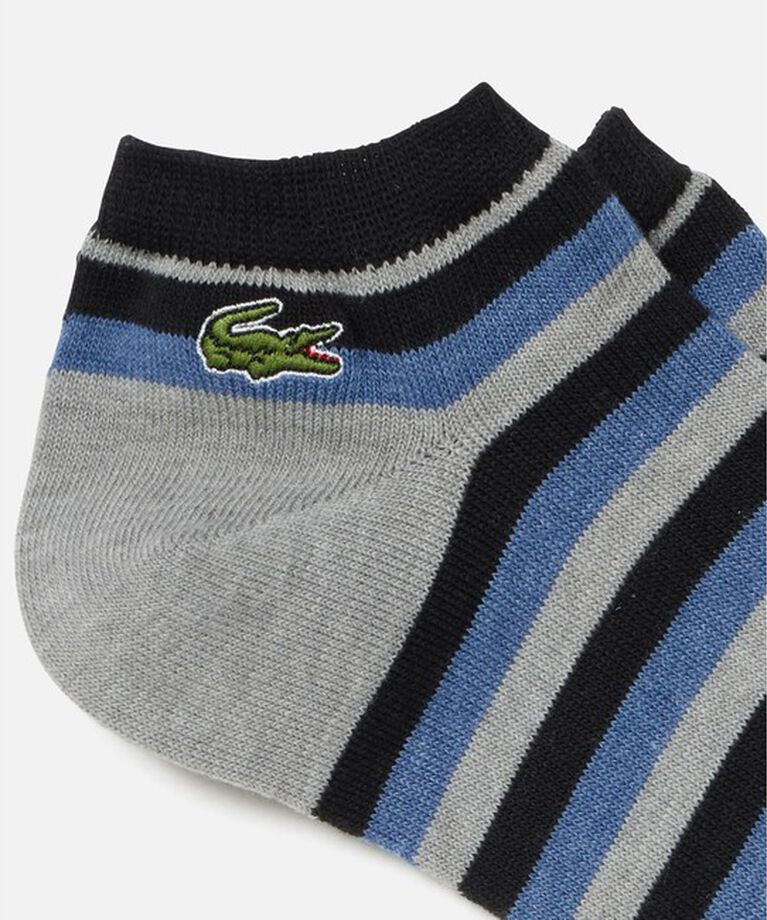 LACOSTE「マルチボーダーアンクルソックス」|ソックス|