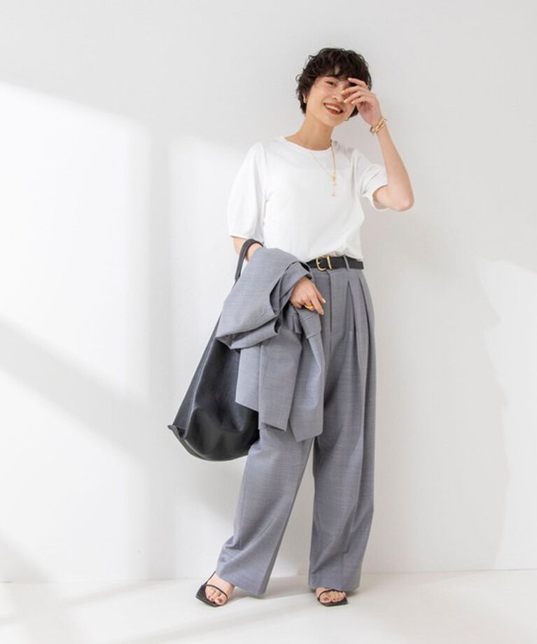 NOLLEY'S「BASIC 5分袖プルオーバーカットソー」|Tシャツ・カットソー|