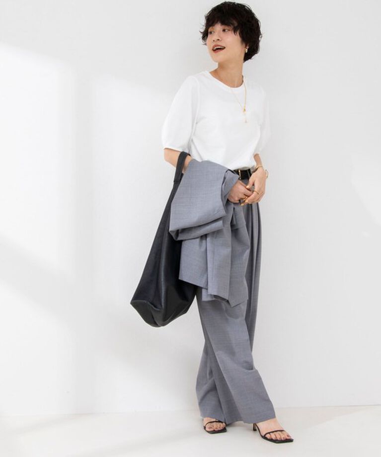 NOLLEY'S「BASIC 5分袖プルオーバーカットソー」|Tシャツ・カットソー|