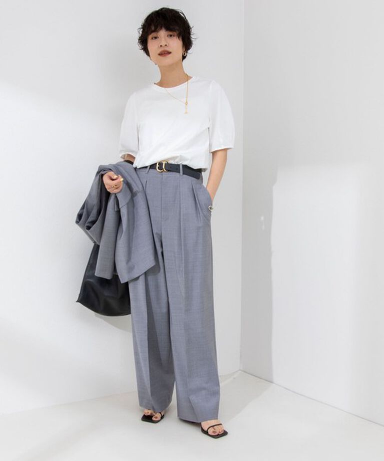 NOLLEY'S「BASIC 5分袖プルオーバーカットソー」|Tシャツ・カットソー|