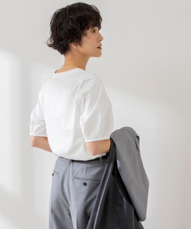 NOLLEY'S「BASIC 5分袖プルオーバーカットソー」|Tシャツ・カットソー|