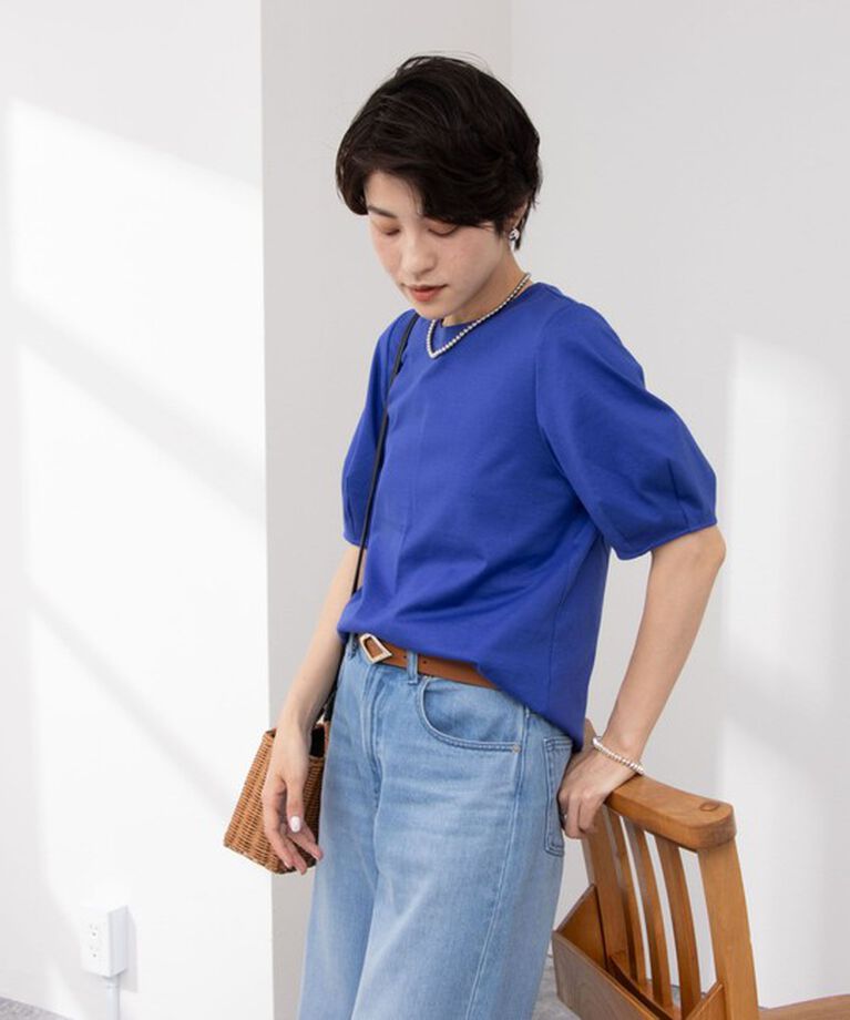 NOLLEY'S「BASIC 5分袖プルオーバーカットソー」|Tシャツ・カットソー|