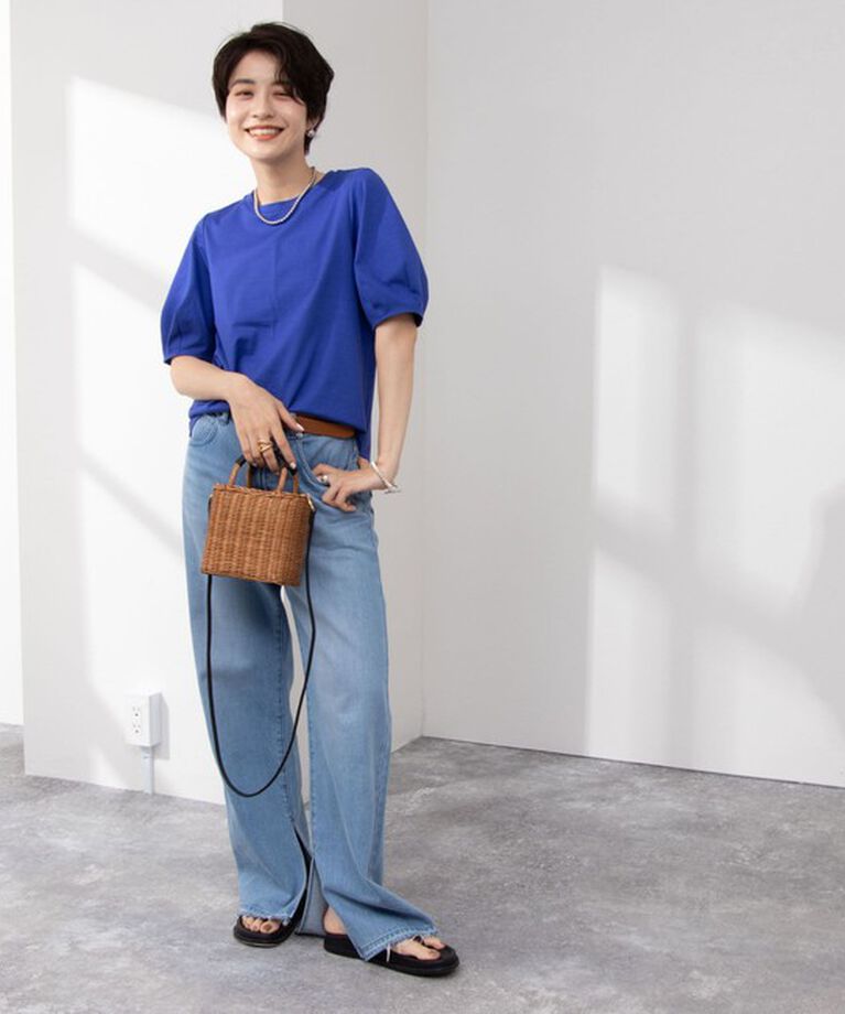 NOLLEY'S「BASIC 5分袖プルオーバーカットソー」|Tシャツ・カットソー|