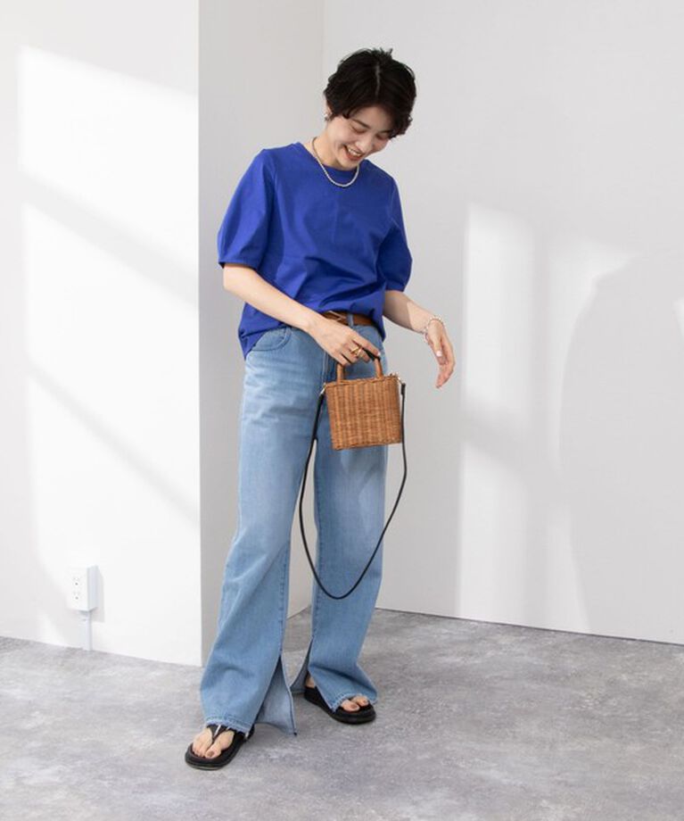 NOLLEY'S「BASIC 5分袖プルオーバーカットソー」|Tシャツ・カットソー|