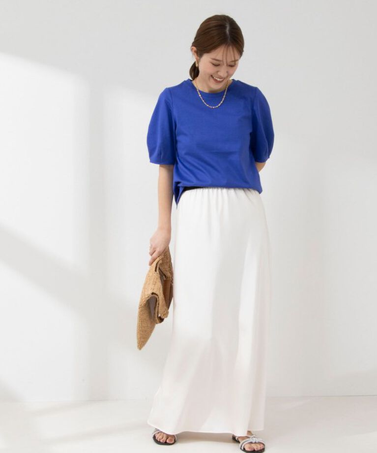 NOLLEY'S「BASIC 5分袖プルオーバーカットソー」|Tシャツ・カットソー|