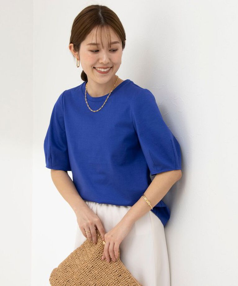 NOLLEY'S「BASIC 5分袖プルオーバーカットソー」|Tシャツ・カットソー|