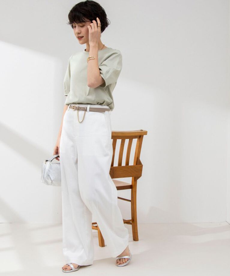 NOLLEY'S「BASIC 5分袖プルオーバーカットソー」|Tシャツ・カットソー|