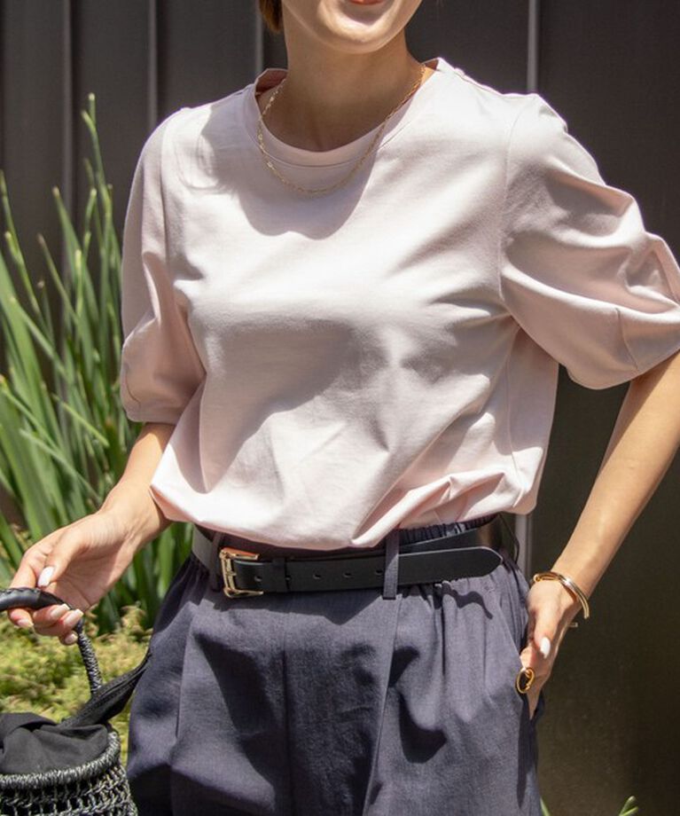 NOLLEY'S「BASIC 5分袖プルオーバーカットソー」|Tシャツ・カットソー|