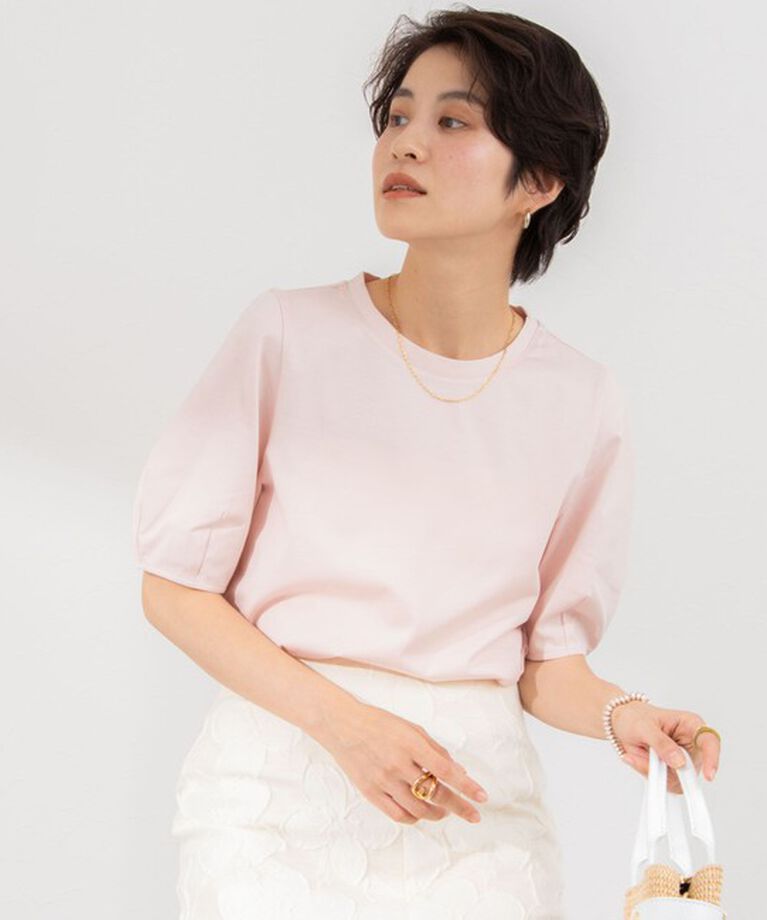 NOLLEY'S「BASIC 5分袖プルオーバーカットソー」|Tシャツ・カットソー|