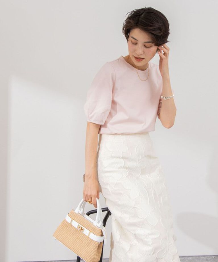 NOLLEY'S「BASIC 5分袖プルオーバーカットソー」|Tシャツ・カットソー|