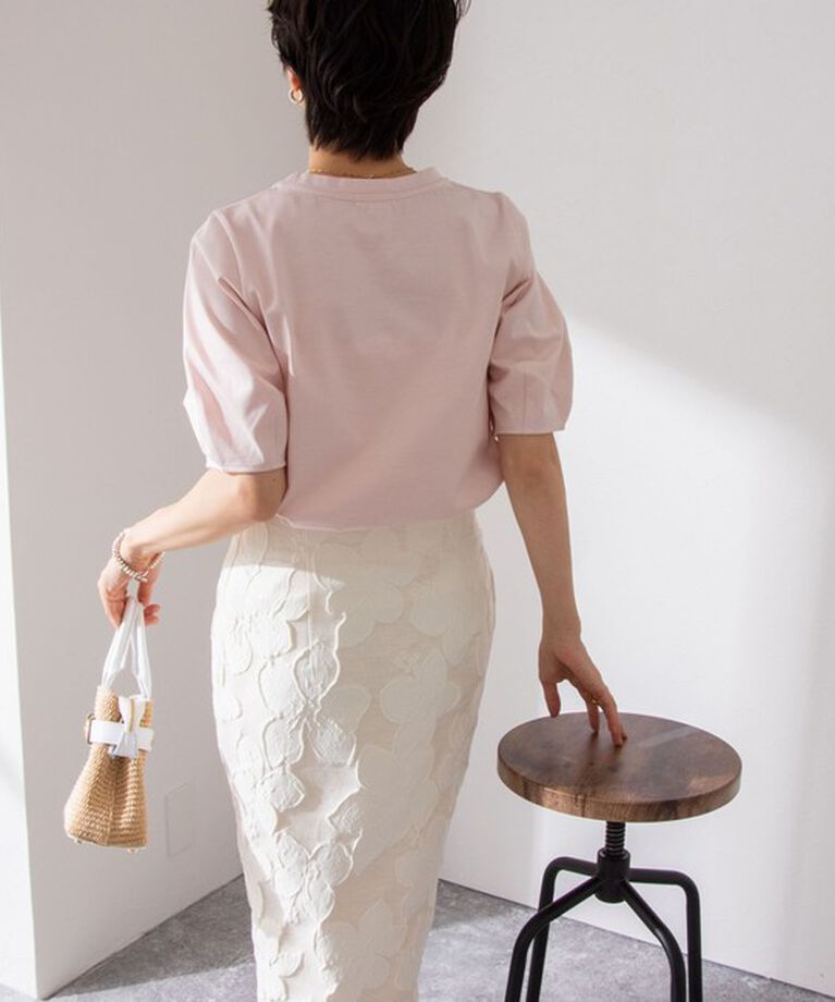 NOLLEY'S「BASIC 5分袖プルオーバーカットソー」|Tシャツ・カットソー|