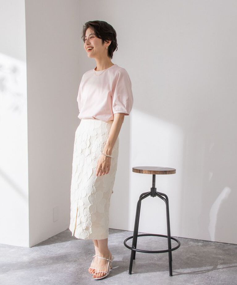 NOLLEY'S「BASIC 5分袖プルオーバーカットソー」|Tシャツ・カットソー|