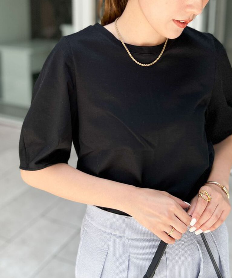 NOLLEY'S「BASIC 5分袖プルオーバーカットソー」|Tシャツ・カットソー|