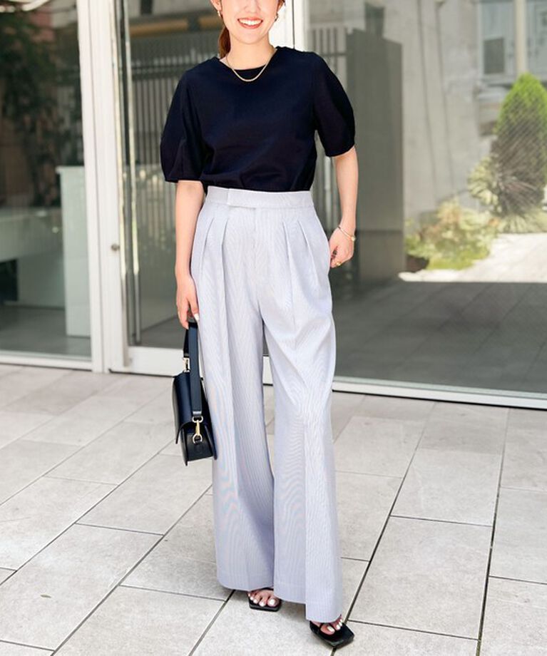 NOLLEY'S「BASIC 5分袖プルオーバーカットソー」|Tシャツ・カットソー|