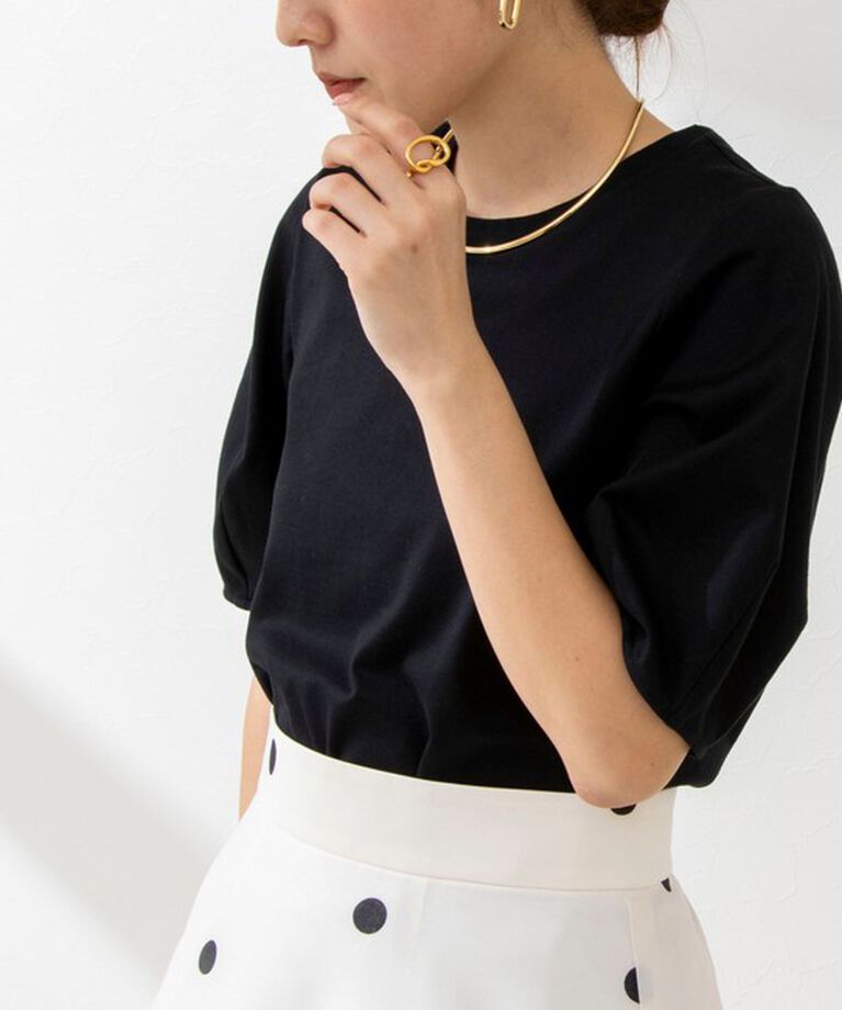 NOLLEY'S「BASIC 5分袖プルオーバーカットソー」|Tシャツ・カットソー|
