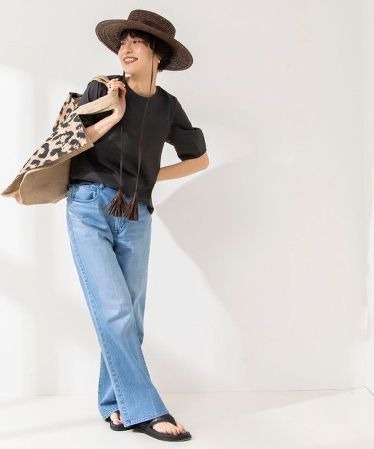 NOLLEY'S「BASIC 5分袖プルオーバーカットソー」|Tシャツ・カットソー|