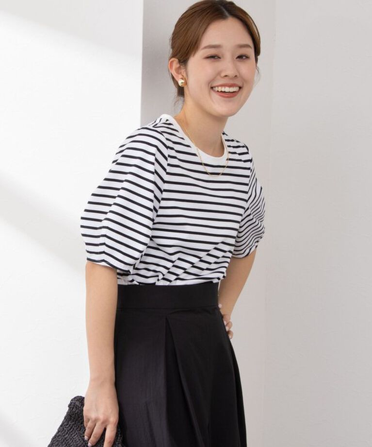 NOLLEY'S「BASIC 5分袖プルオーバーカットソー」|Tシャツ・カットソー|