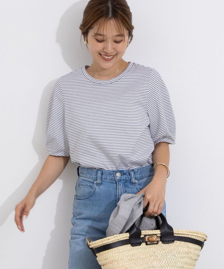 NOLLEY'S「BASIC 5分袖プルオーバーカットソー」|Tシャツ・カットソー|