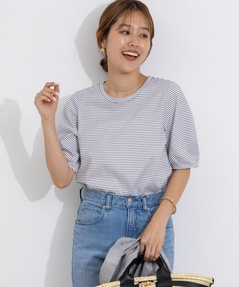 NOLLEY'S「BASIC 5分袖プルオーバーカットソー」|Tシャツ・カットソー|
