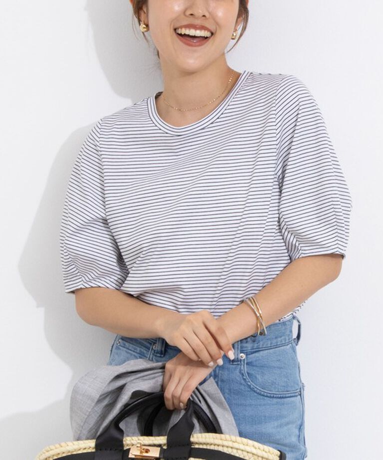 NOLLEY'S「BASIC 5分袖プルオーバーカットソー」|Tシャツ・カットソー|