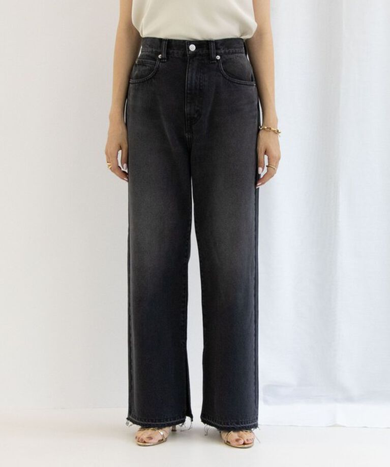 Rie Miller「＜飯豊まりえさん着用＞【RM denim】スリットフレアハイウエストデニム」|デニム|