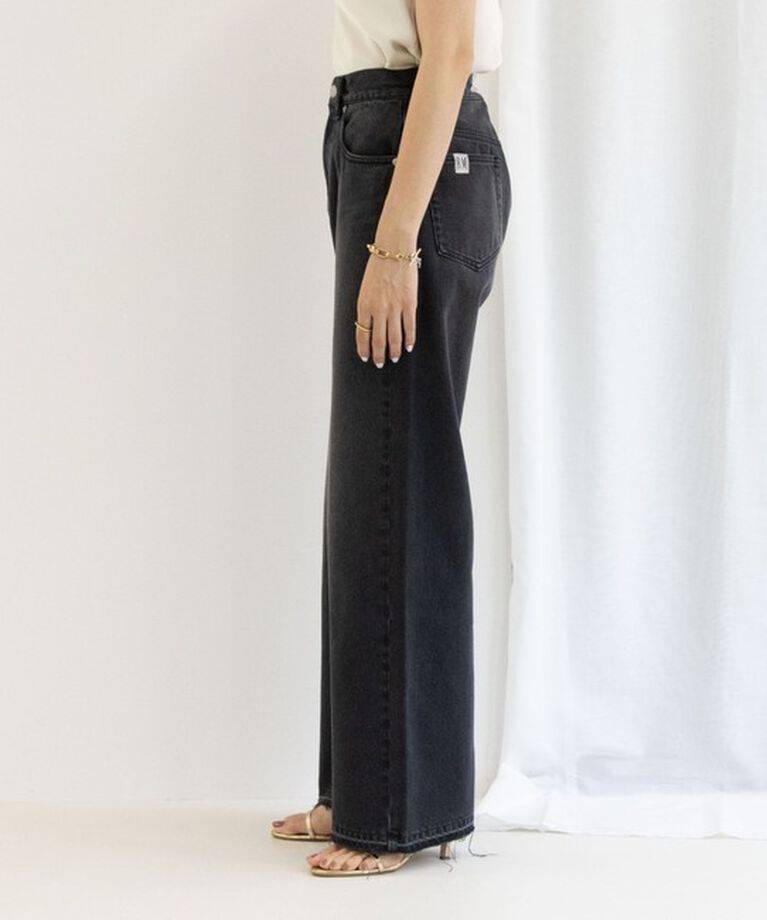 Rie Miller「＜飯豊まりえさん着用＞【RM denim】スリットフレアハイウエストデニム」|デニム|