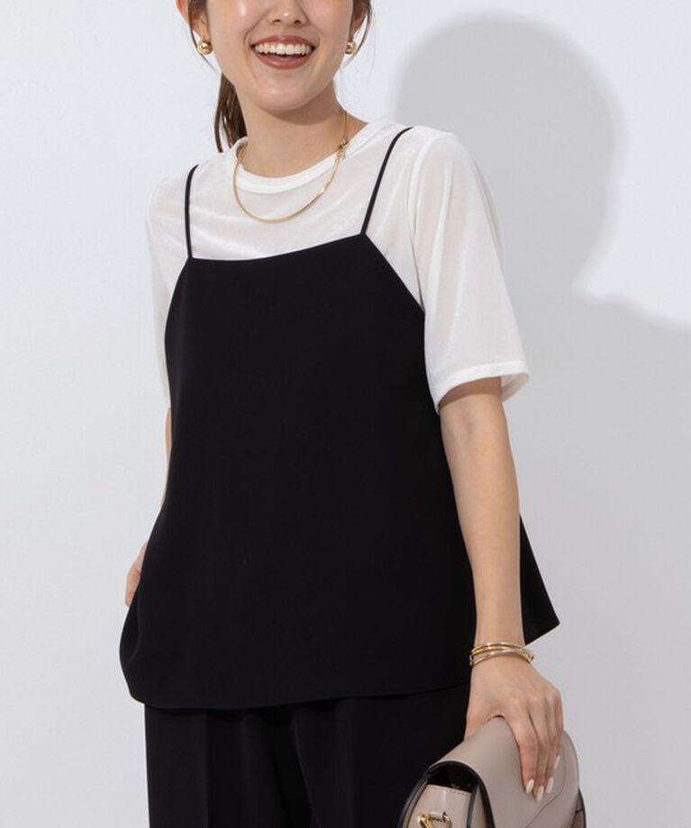 NOLLEY'S「シアーベロアTシャツ」|Tシャツ・カットソー|ホワイト