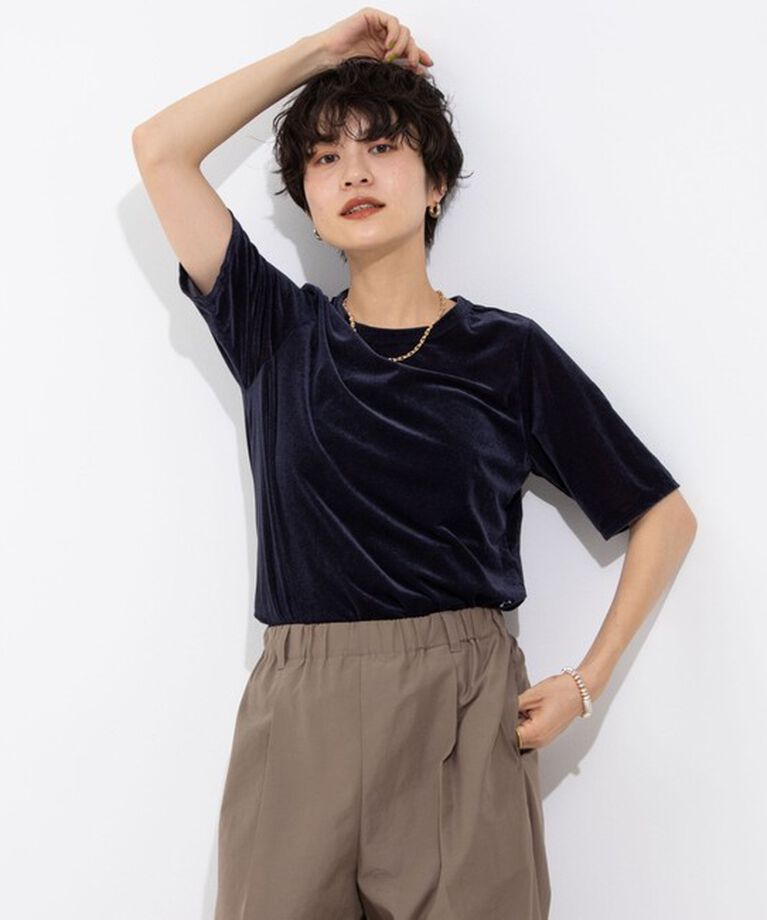 NOLLEY'S「シアーベロアTシャツ」|Tシャツ・カットソー|
