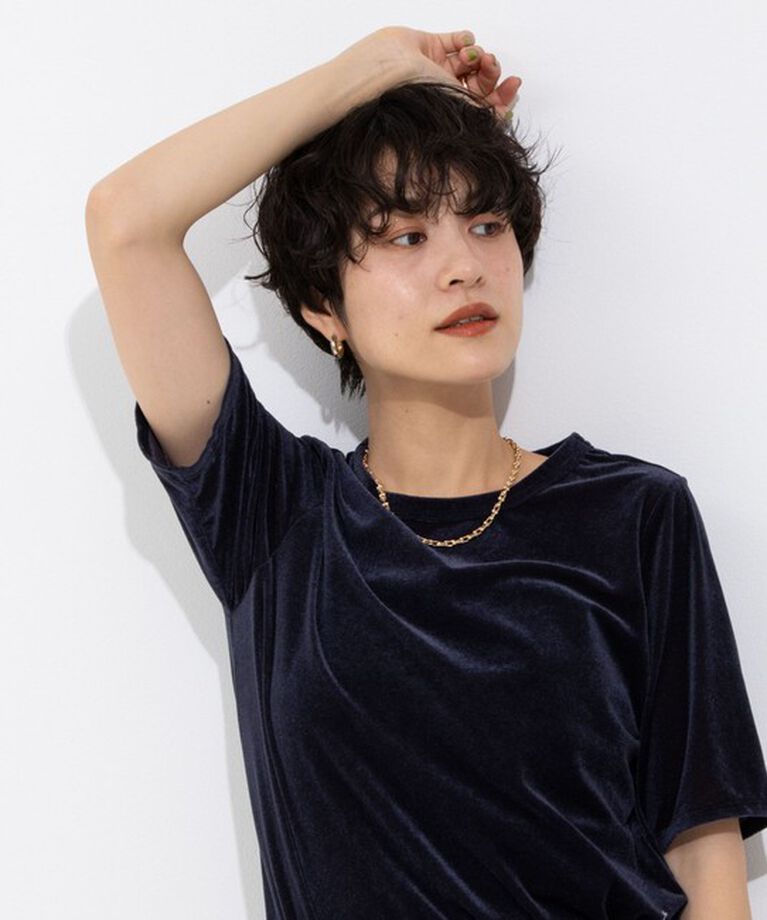 NOLLEY'S「シアーベロアTシャツ」|Tシャツ・カットソー|
