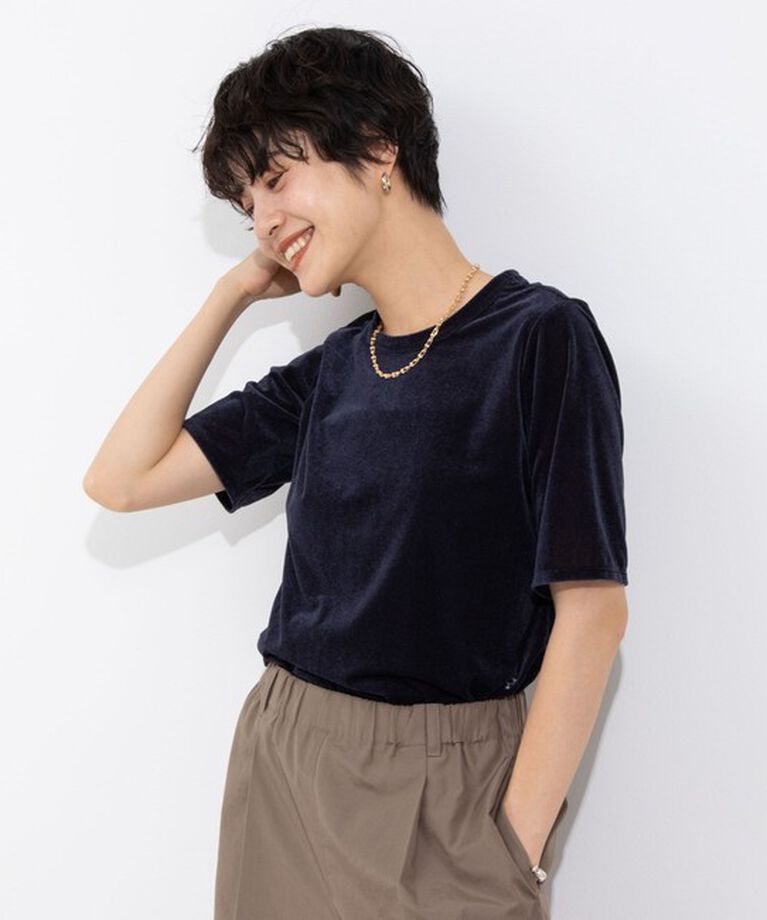NOLLEY'S「シアーベロアTシャツ」|Tシャツ・カットソー|