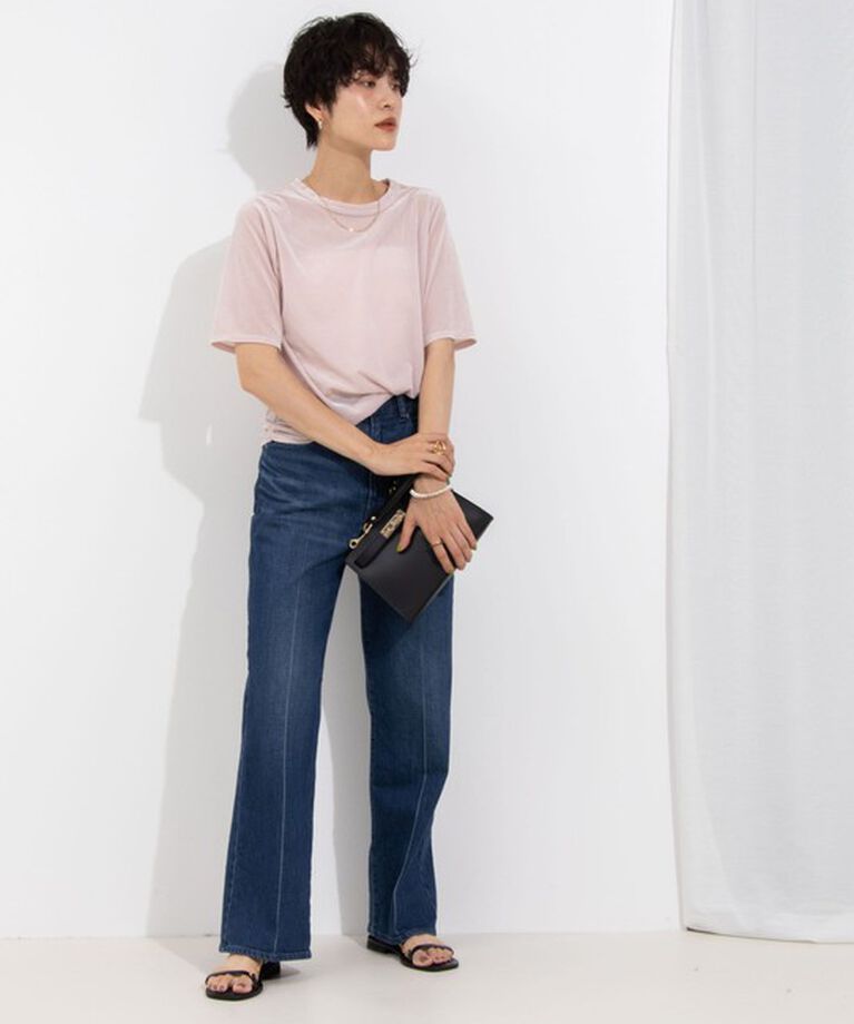 NOLLEY'S「シアーベロアTシャツ」|Tシャツ・カットソー|
