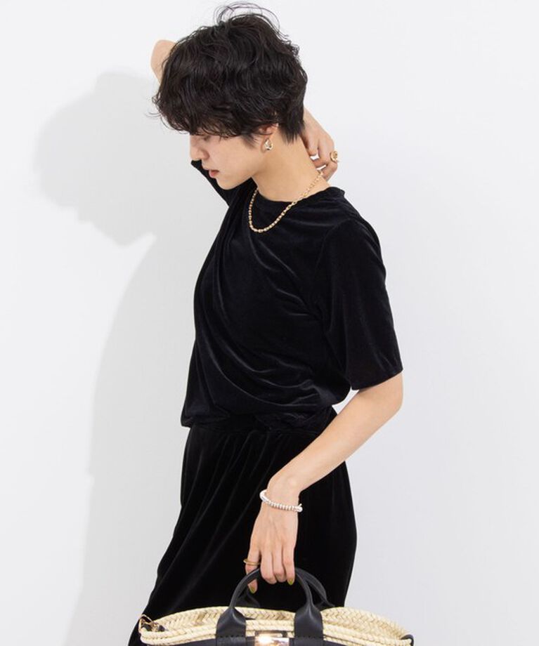 NOLLEY'S「シアーベロアTシャツ」|Tシャツ・カットソー|