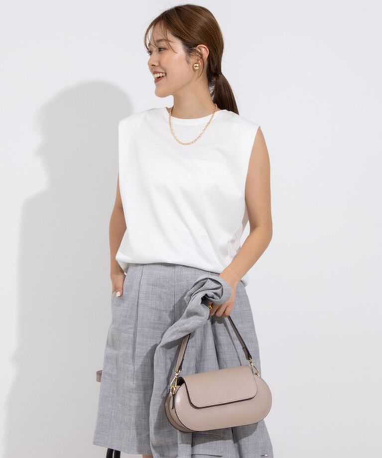 NOLLEY'S「タックノースリーブプルオーバーカットソー」|Tシャツ・カットソー|
