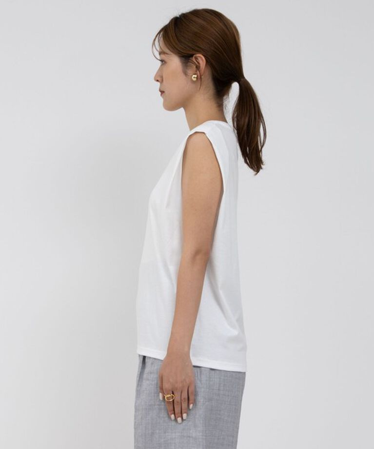NOLLEY'S「タックノースリーブプルオーバーカットソー」|Tシャツ・カットソー|