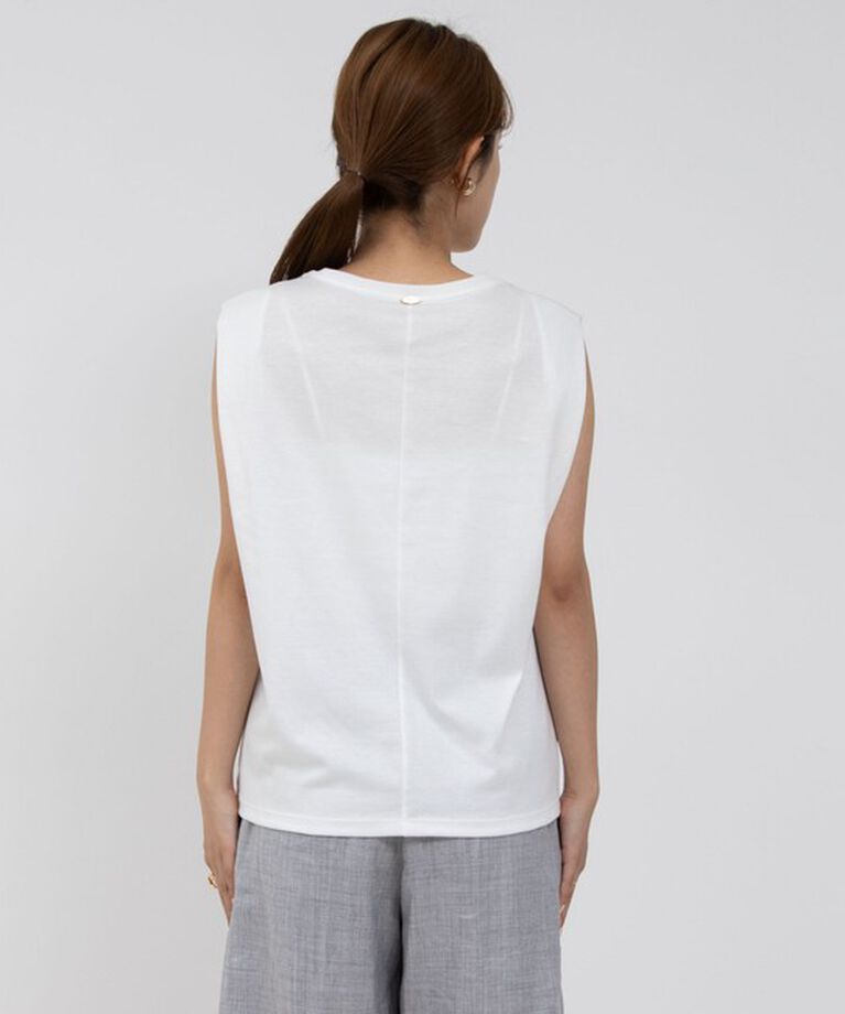 NOLLEY'S「タックノースリーブプルオーバーカットソー」|Tシャツ・カットソー|