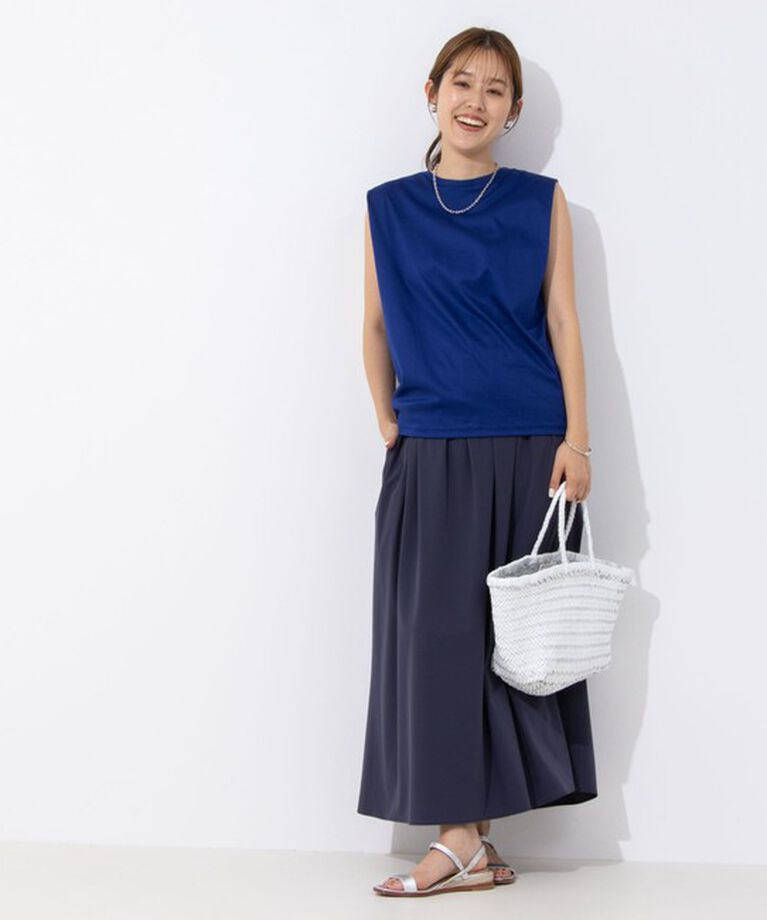 NOLLEY'S「タックノースリーブプルオーバーカットソー」|Tシャツ・カットソー|