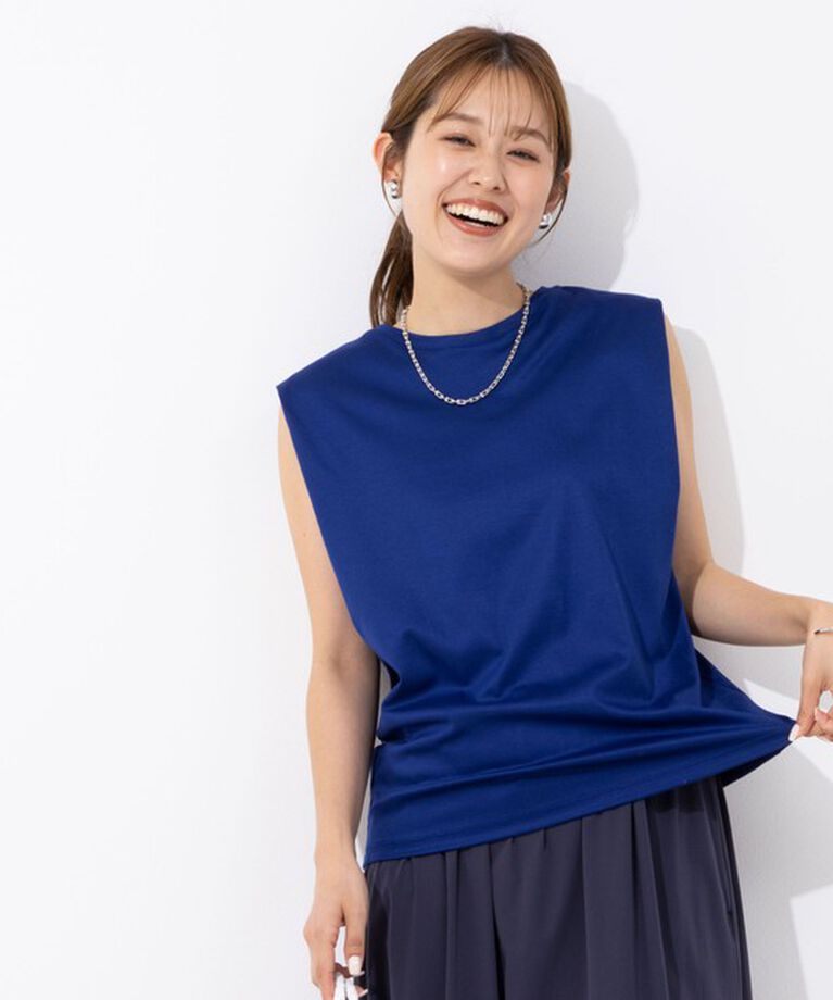 NOLLEY'S「タックノースリーブプルオーバーカットソー」|Tシャツ・カットソー|