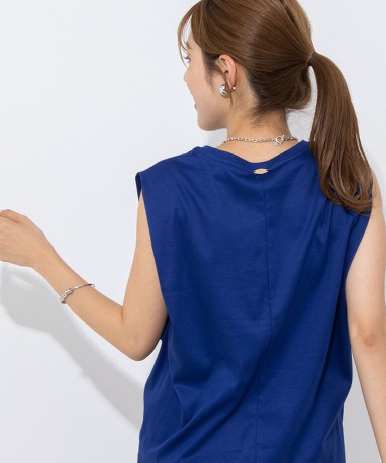 NOLLEY'S「タックノースリーブプルオーバーカットソー」|Tシャツ・カットソー|
