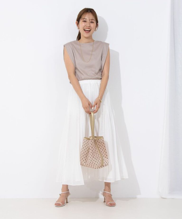 NOLLEY'S「タックノースリーブプルオーバーカットソー」|Tシャツ・カットソー|