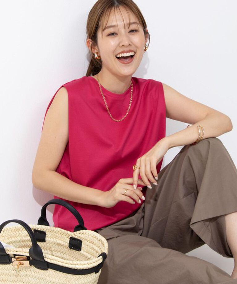 NOLLEY'S「タックノースリーブプルオーバーカットソー」|Tシャツ・カットソー|