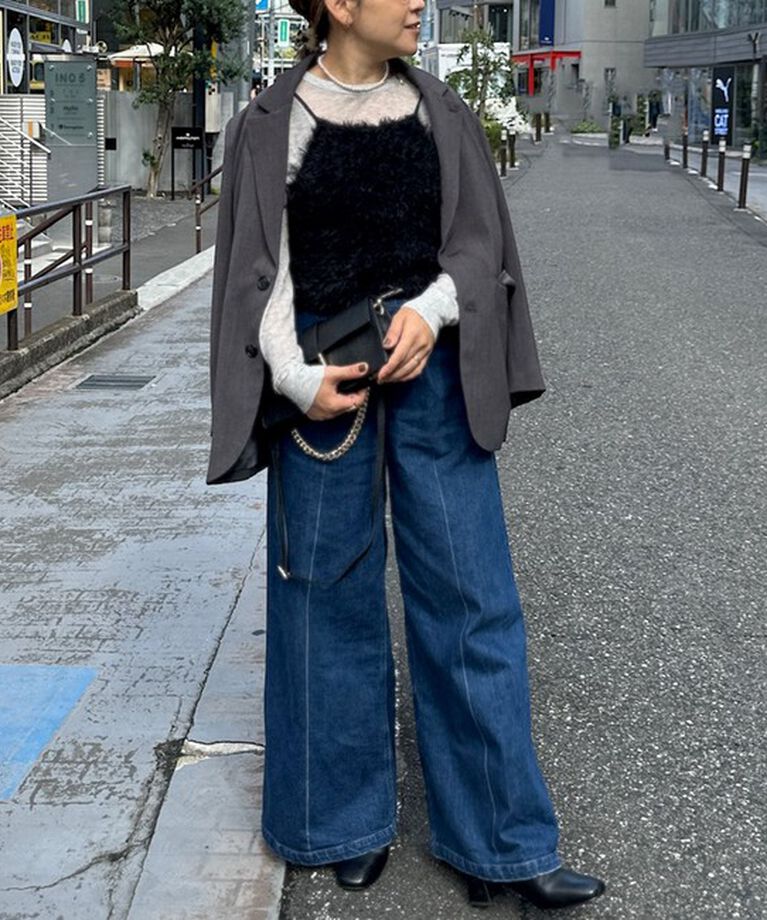 Rie Miller「チュールフェザーヤーンニットビスチェ」|ニット・セーター|